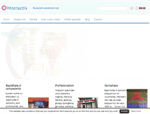 Tablet Screenshot of interactis.ro